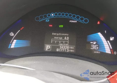 2012 Nissan Leaf Sl z USA, uszkodzony, nr VIN JN1AZ0CP6CT026286